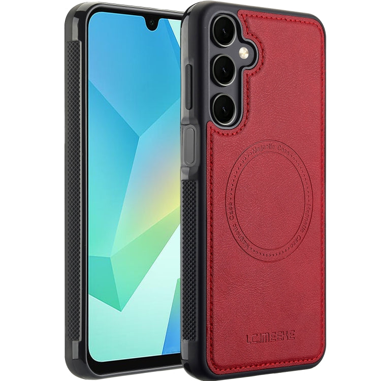 For Samsung Galaxy S24 FE 5G LC.IMEEKE Magsafe Phone Case(Red)