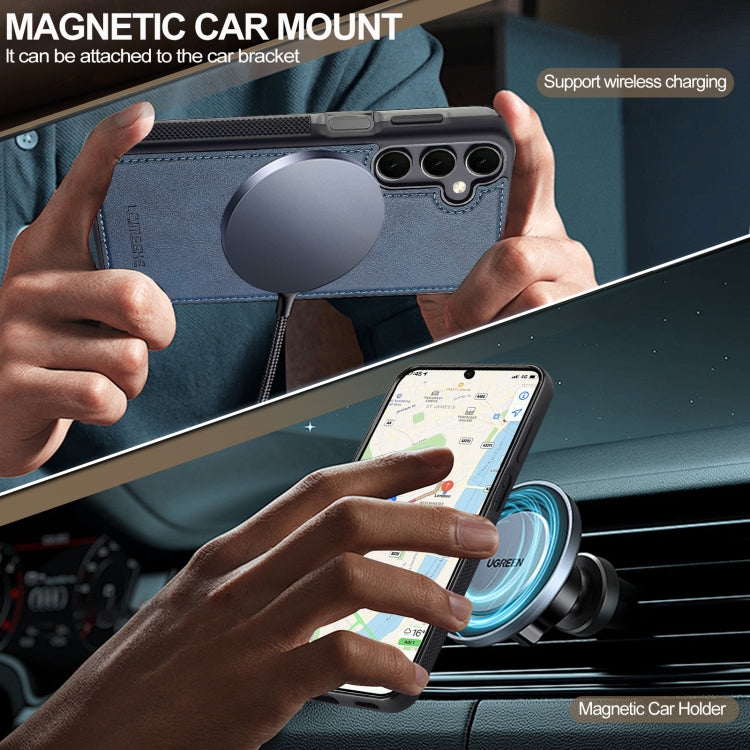 For Samsung Galaxy S23 FE 5G LC.IMEEKE Magsafe Phone Case(Blue)