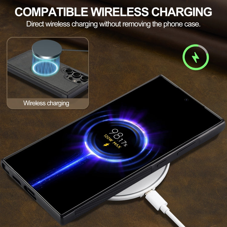 For Samsung Galaxy S23 Ultra 5G LC.IMEEKE Magsafe Phone Case(Black)