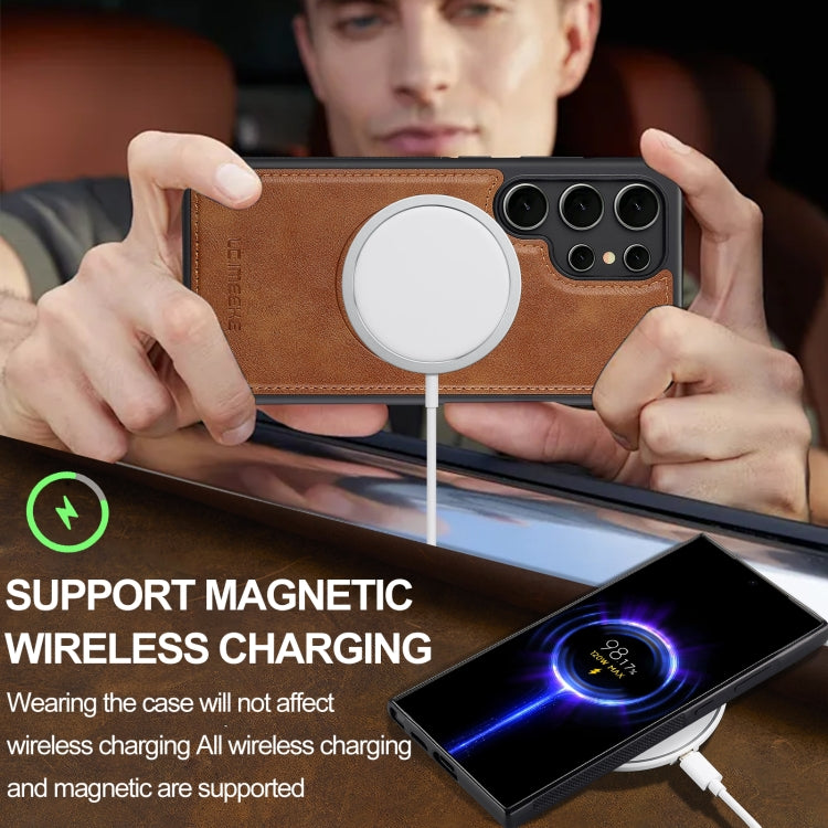 For Samsung Galaxy S23 Ultra 5G LC.IMEEKE Magsafe Phone Case(Brown)