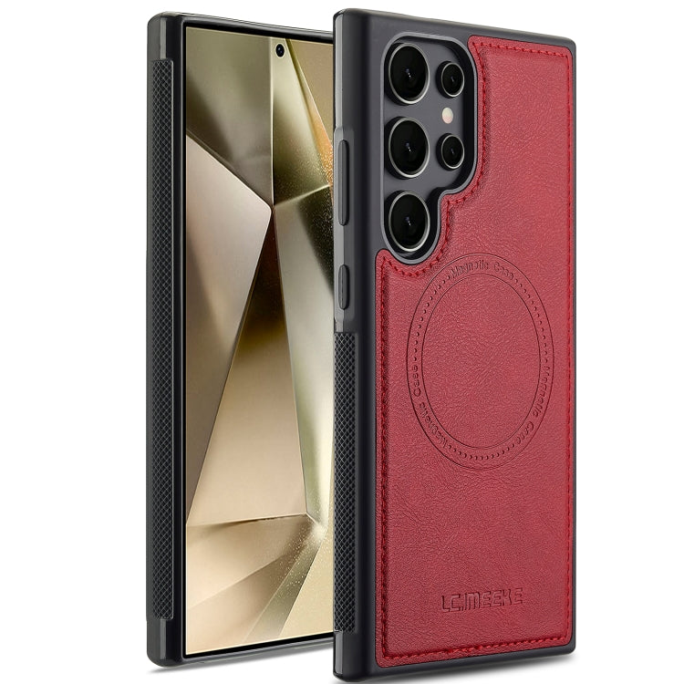 For Samsung Galaxy S22 Ultra 5G LC.IMEEKE Magsafe Phone Case(Red)