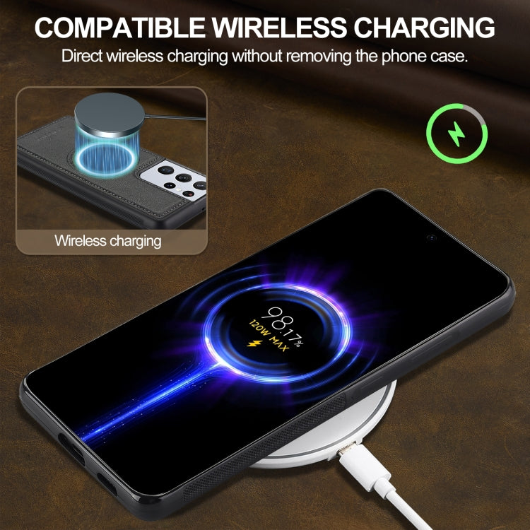 For Samsung Galaxy S21 Ultra 5G LC.IMEEKE Magsafe Phone Case(Black)