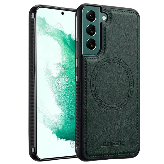 For Samsung Galaxy S21+ 5G LC.IMEEKE Magsafe Phone Case(Green)
