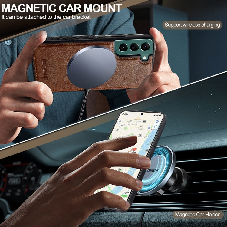 For Samsung Galaxy S20 FE LC.IMEEKE Magsafe Phone Case(Brown)