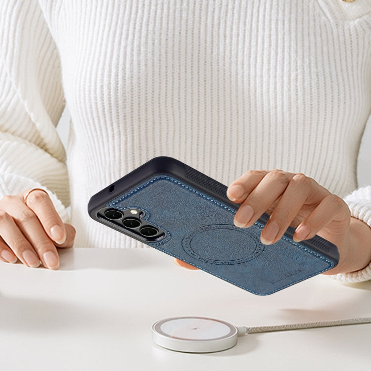 For Samsung Galaxy A16 5G LC.IMEEKE Magsafe Phone Case(Blue)