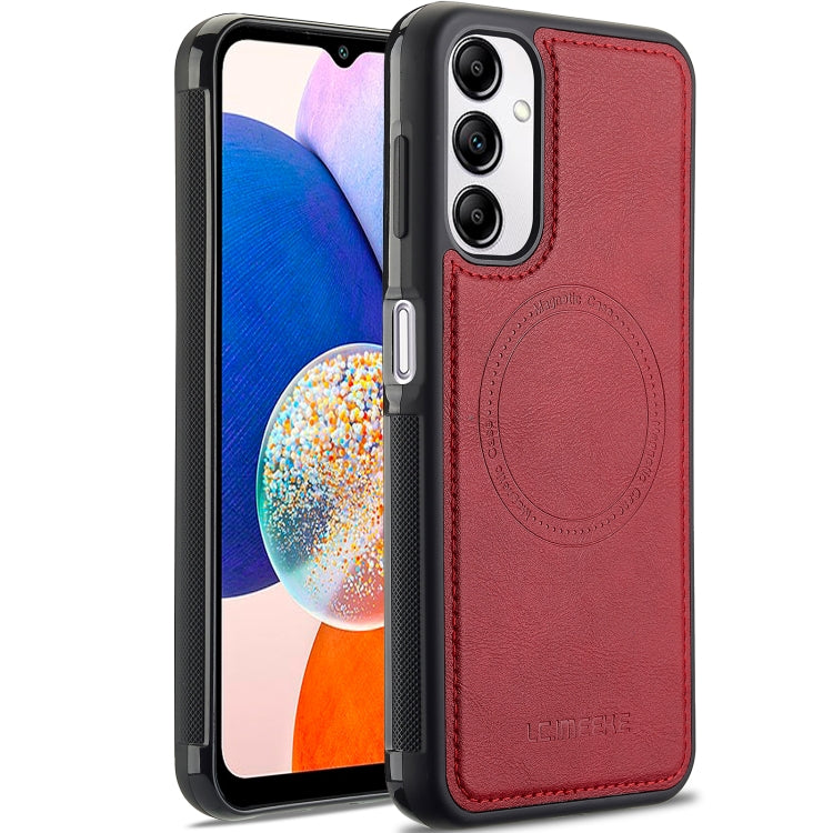 For Samsung Galaxy A34 5G LC.IMEEKE Magsafe Phone Case(Red)