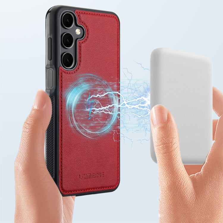 For Samsung Galaxy A35 5G LC.IMEEKE Magsafe Phone Case(Red)