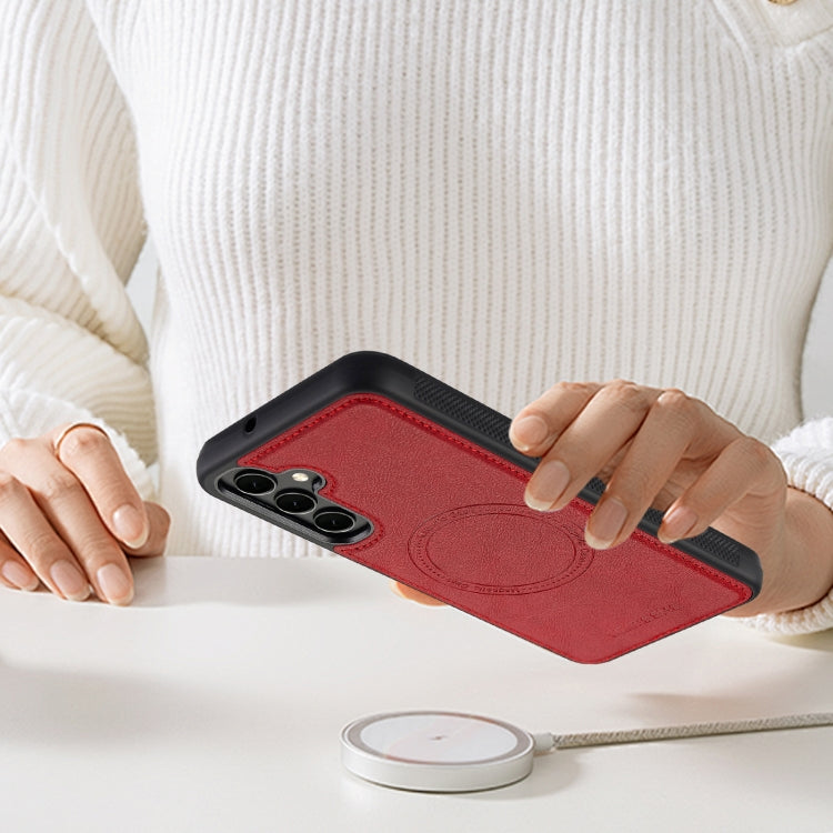 For Samsung Galaxy A55 5G LC.IMEEKE Magsafe Phone Case(Red)