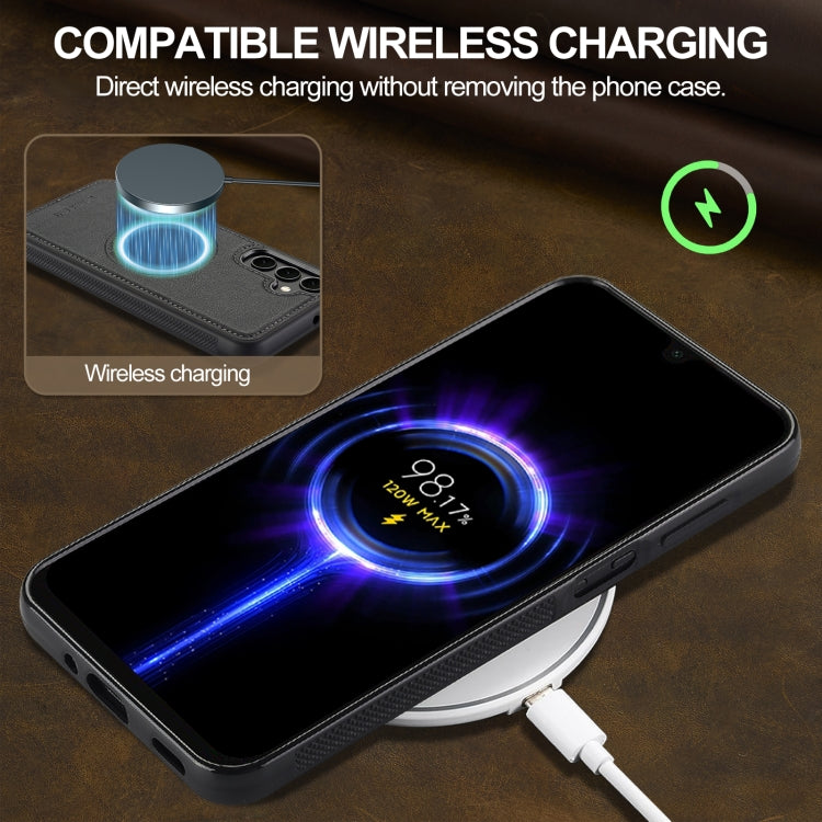 For Samsung Galaxy A55 5G LC.IMEEKE Magsafe Phone Case(Black)