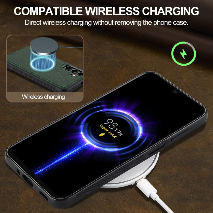 For Samsung Galaxy A55 5G LC.IMEEKE Magsafe Phone Case(Green)