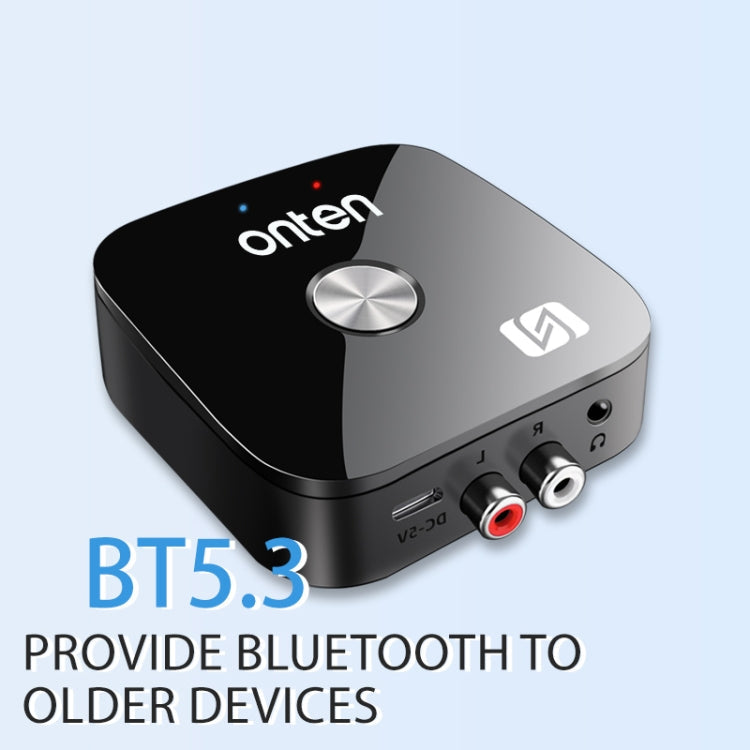 ONTEN BT103 NFC Desktop Bluetooth 5.3 Audio Receiver Adapter(Black)