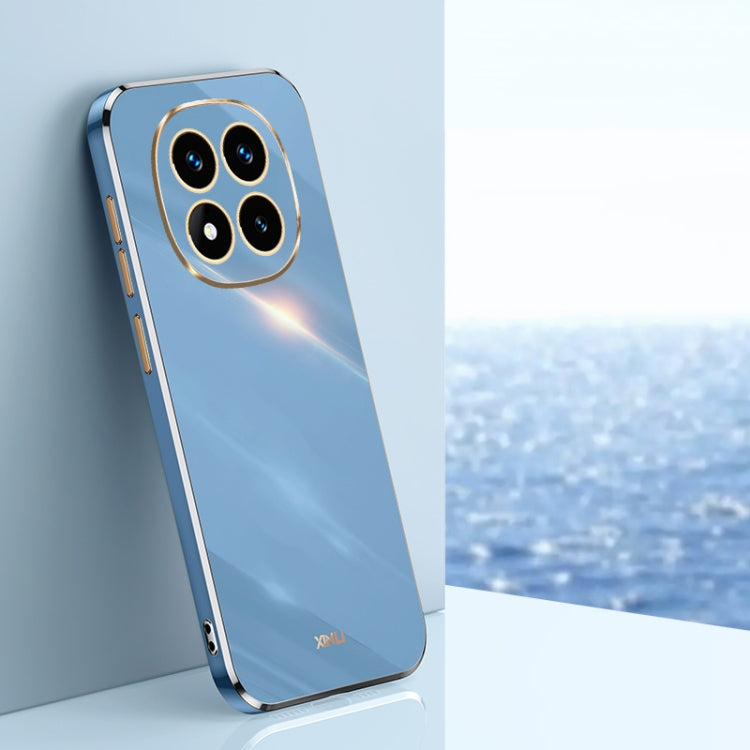For Redmi Note 14 Pro 5G XINLI Straight Edge 6D Electroplate TPU Phone Case(Celestial Blue)