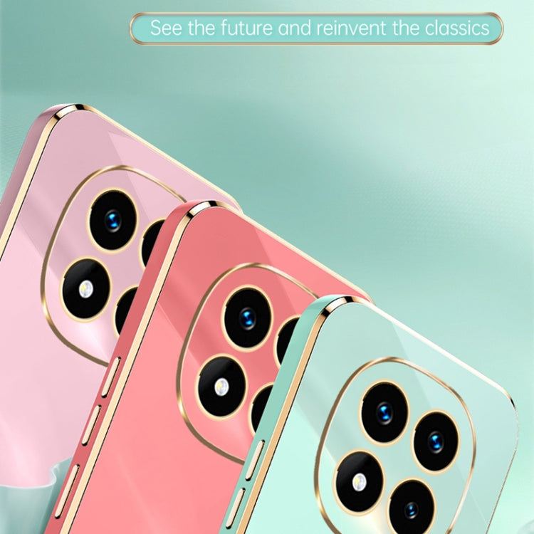 For Redmi Note 14 Pro+ 5G XINLI Straight Edge 6D Electroplate TPU Phone Case(Mint Green)
