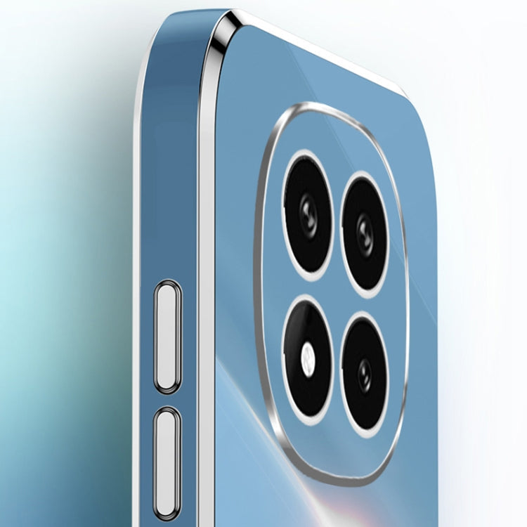 For Redmi Note 14 Pro+ 5G XINLI Straight 6D Plating Gold Edge TPU Shockproof Case with Ring Holder(White)