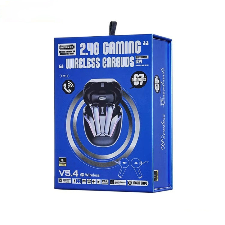 REMAX Gamebuds G7 2.4G Gaming TWS Stereo Wireless Bluetooth Earphones with Breathing Light(White)