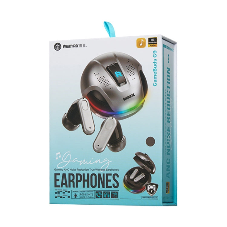 REMAX GameBuds G9 ANC Noise Reduction Gaming Wireless Bluetooth Earphones(Silver)