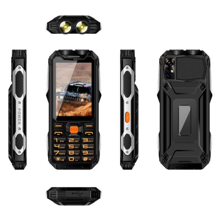 Q9-1 4G Elder Keypad Rugged Phone, 3.5 inch, 4500mAh, 21 Keys, SOS, FM, Network: 4G, Dual SIM