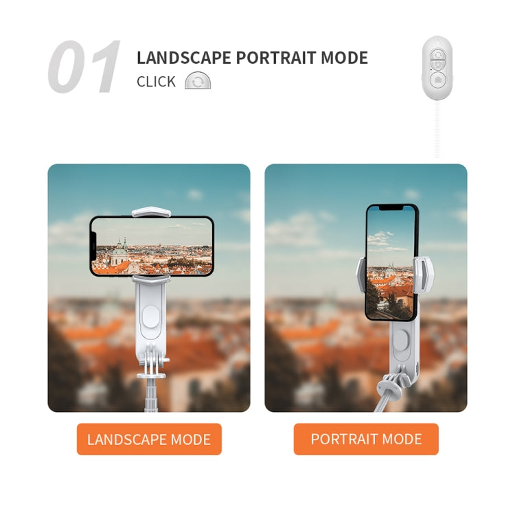 FUNSNAP Capture Q3 Single Axis Handheld Gimbal Phone Live Stabilizer(White)