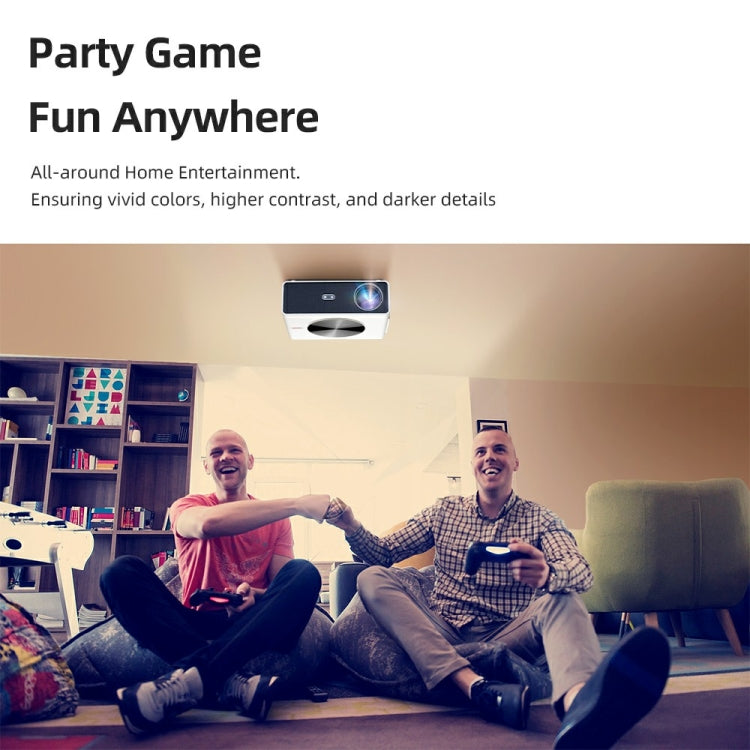 AUN AKEY7 MAX 1920x1080P HD Android LCD Projector UK Plug(White)