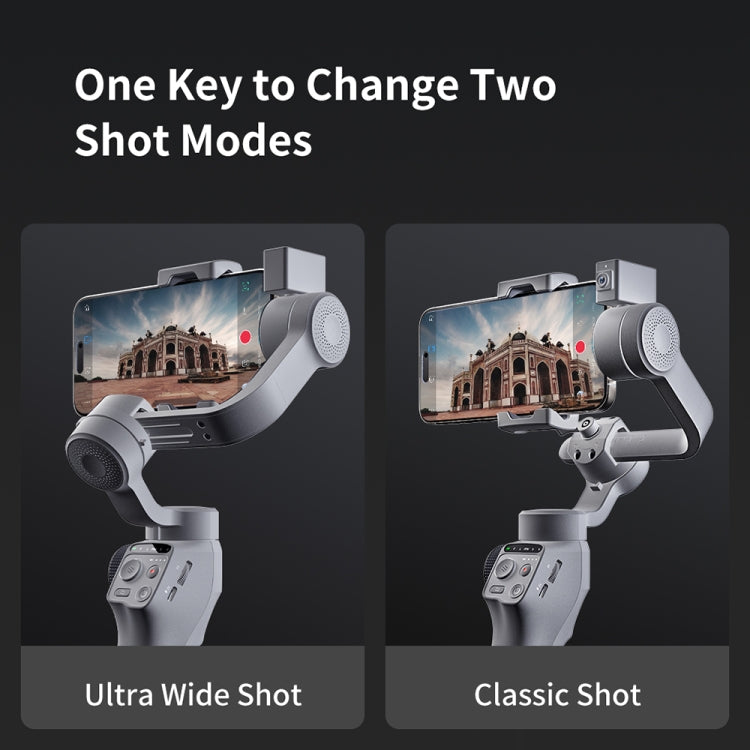 FUNSNAP Capture 5 Professional 3-Axis Handheld Gimbal Phone Live Stabilizer, Combo Version(Grey)