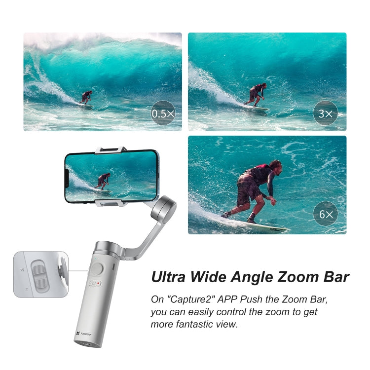 FUNSNAP Capture π Aluminum Alloy Arm 3-Axis Handheld Phone Gimbal, Combo Version(Grey)