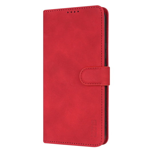 For Samsung Galaxy A36 AZNS Skin Feel Calf Texture Flip Leather Phone Case(Red)