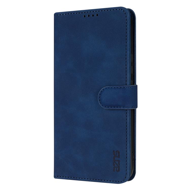 For Samsung Galaxy A56 5G AZNS Skin Feel Calf Texture Flip Leather Phone Case(Blue)