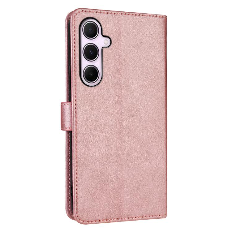 For Samsung Galaxy A56 5G AZNS Skin Feel Calf Texture Flip Leather Phone Case(Rose Gold)