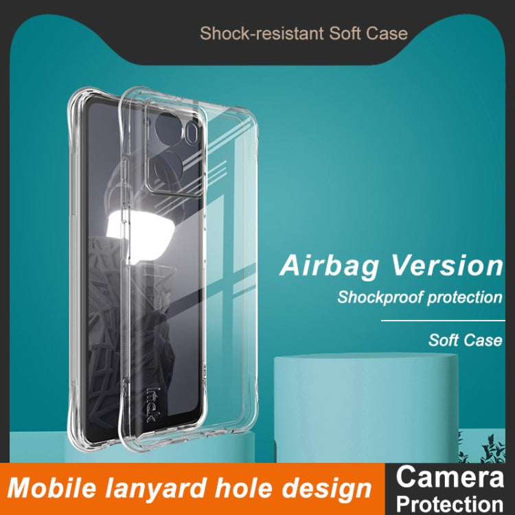 For HMD Fusion 5G imak Shockproof Airbag TPU Phone Case(Transparent)