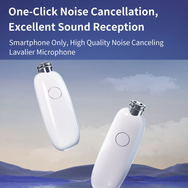 FUNSNAP M2 1 TX + 2 RX Digital Noise Reduction Wireless Microphone Mic Tok, Version:Type-C(White)