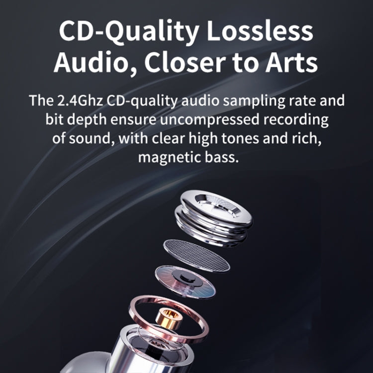 FUNSNAP M2 1 TX + 2 RX Digital Noise Reduction Wireless Microphone Mic Tok, Version:Type-C(White)