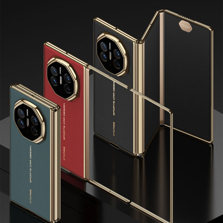 For Huawei Mate XT Ultimate Design GKK Phantom Leather MagSafe Frame Phone Case(White)