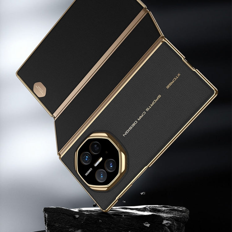 For Huawei Mate XT Ultimate Design GKK Phantom Leather MagSafe Frame Phone Case(White)