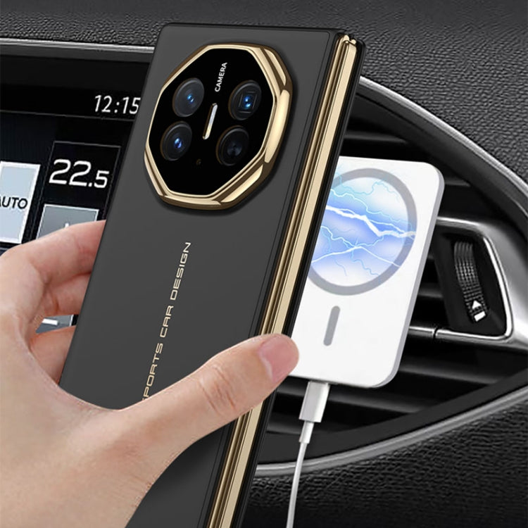 For Huawei Mate XT Ultimate Design GKK Ultra-thin Frame MagSafe Phone Case(Balck)