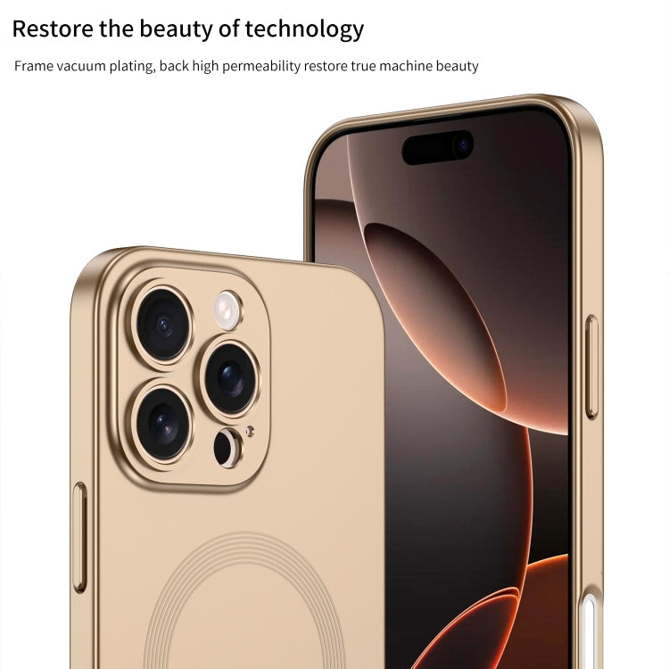 For iPhone 16 Pro GKK MagSafe Full Coverage Phone Case(Mountain Gray)