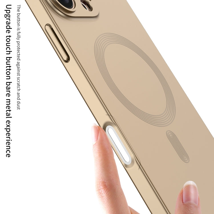 For iPhone 16 GKK MagSafe Full Coverage Phone Case(Gold)