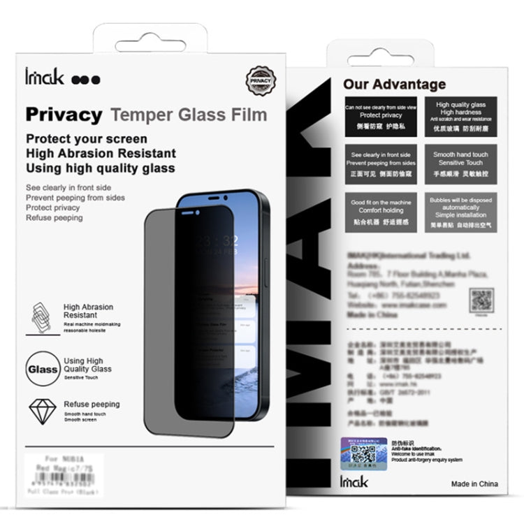 For OnePlus 13 imak No Edge Version 3D Curved Privacy Full Screen Tempered Glass Film