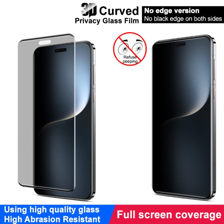 For Honor Magic7 Pro imak No Edge Version 3D Curved Privacy Full Screen Tempered Glass Film