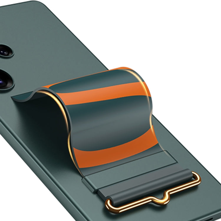 For Samsung Galaxy S25 Ultra 5G GKK Ultra-thin Wristband Holder Phone Case(Carbon Fiber)
