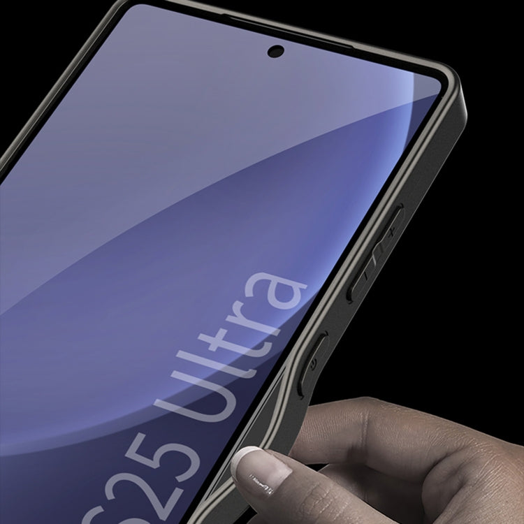 For Samsung Galaxy S25 Ultra 5G GKK AG Craft Skin Feel Circuit Diagram Edition Full Coverage Phone Case(Silver)