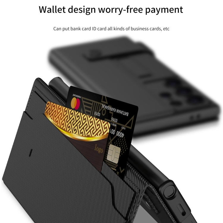 For Samsung Galaxy S25 5G GKK Flip Wallet Leather Phone Case(Black)