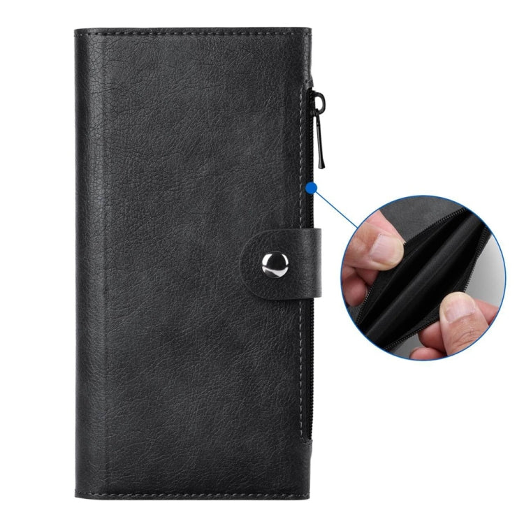 For iPhone 15 ViLi GVS-C Series MagSafe Magnetic RFID Leather Flip Phone Case(Black)