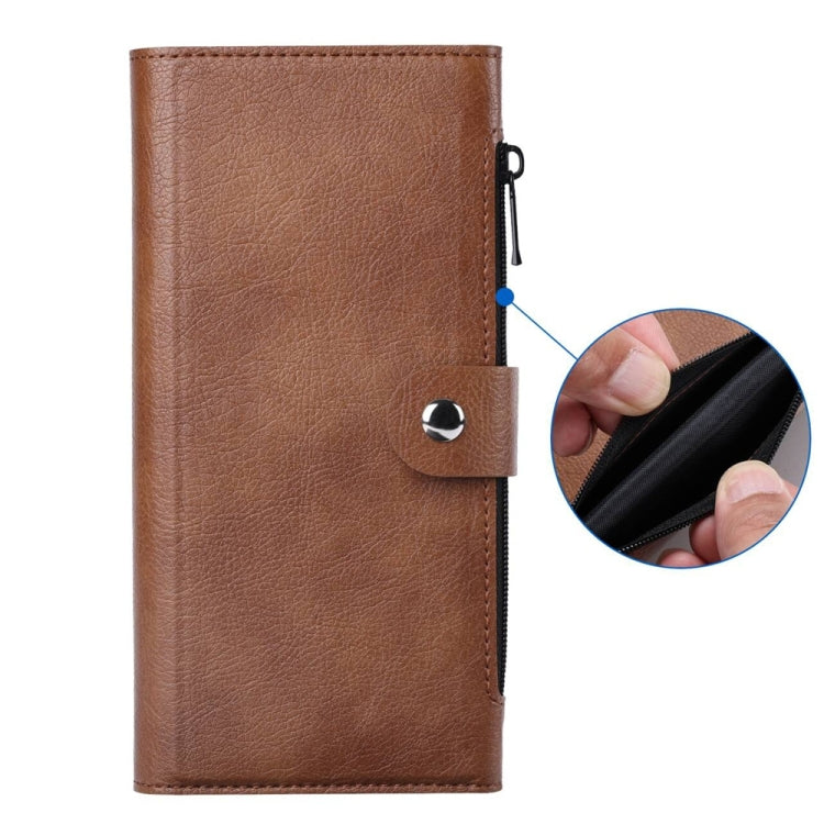 For iPhone 14 Plus ViLi GVS-C Series MagSafe Magnetic RFID Leather Flip Phone Case(Brown)