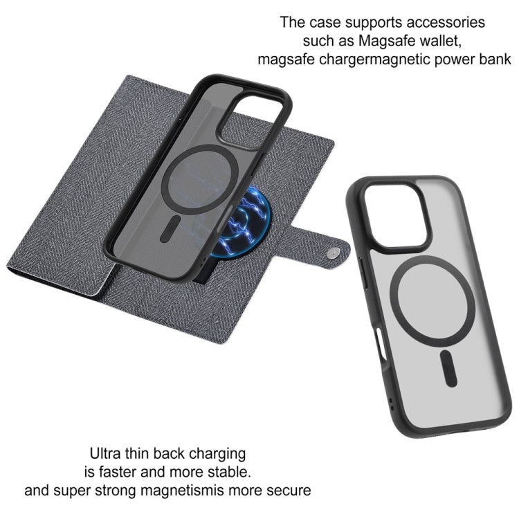 For iPhone 13 Pro ViLi GBS Series MagSafe Magnetic RFID Leather Flip Phone Case(Black)
