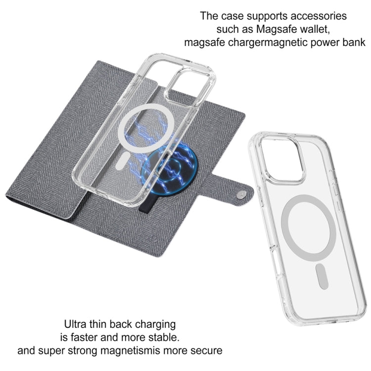 For iPhone 13 ViLi GBS-C Series MagSafe Magnetic RFID Leather Flip Phone Case(Black)