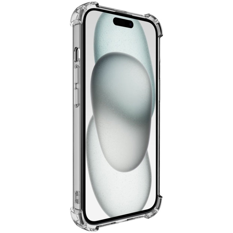 For iPhone 15 imak UX-4 Series Four-corner Shockproof Phone Case(Transparent)