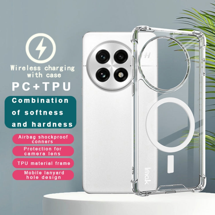 For OnePlus 13 imak Space Shield PC + TPU Airbag Shockproof MagSafe Phone Case(Transparent)