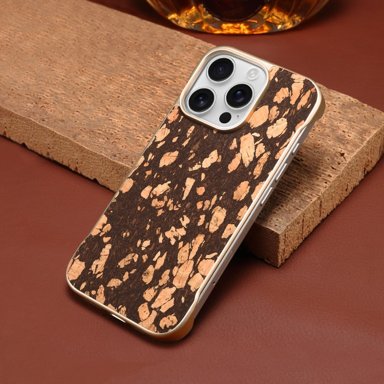 For iPhone 16 Pro Denior A18 WoodenPaint MagSafe Phone Case(Brown)