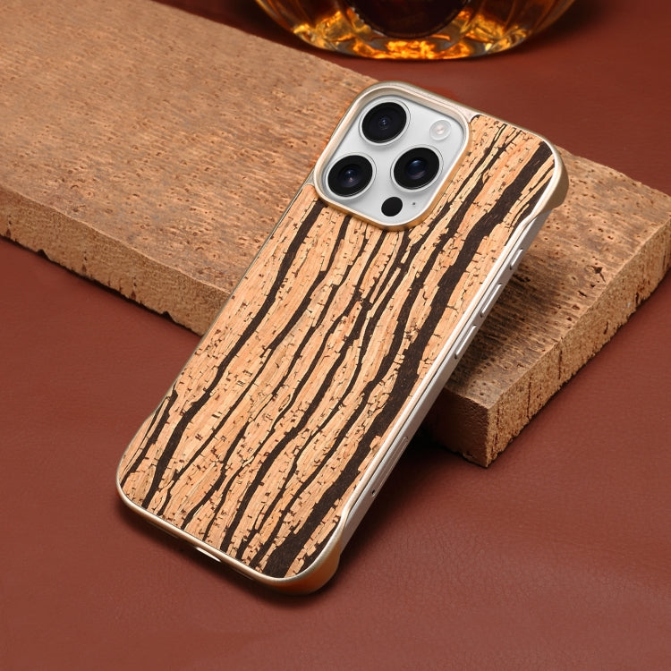 For iPhone 16 Pro Denior A18 WoodenPaint MagSafe Phone Case(Tree Pattern)