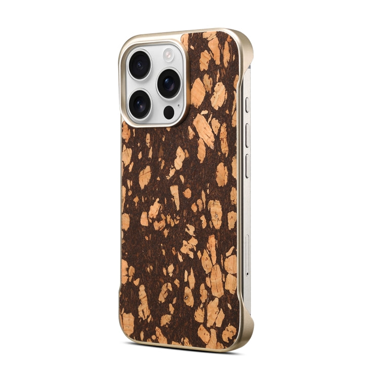 For iPhone 16 Denior A18 WoodenPaint MagSafe Phone Case(Brown)